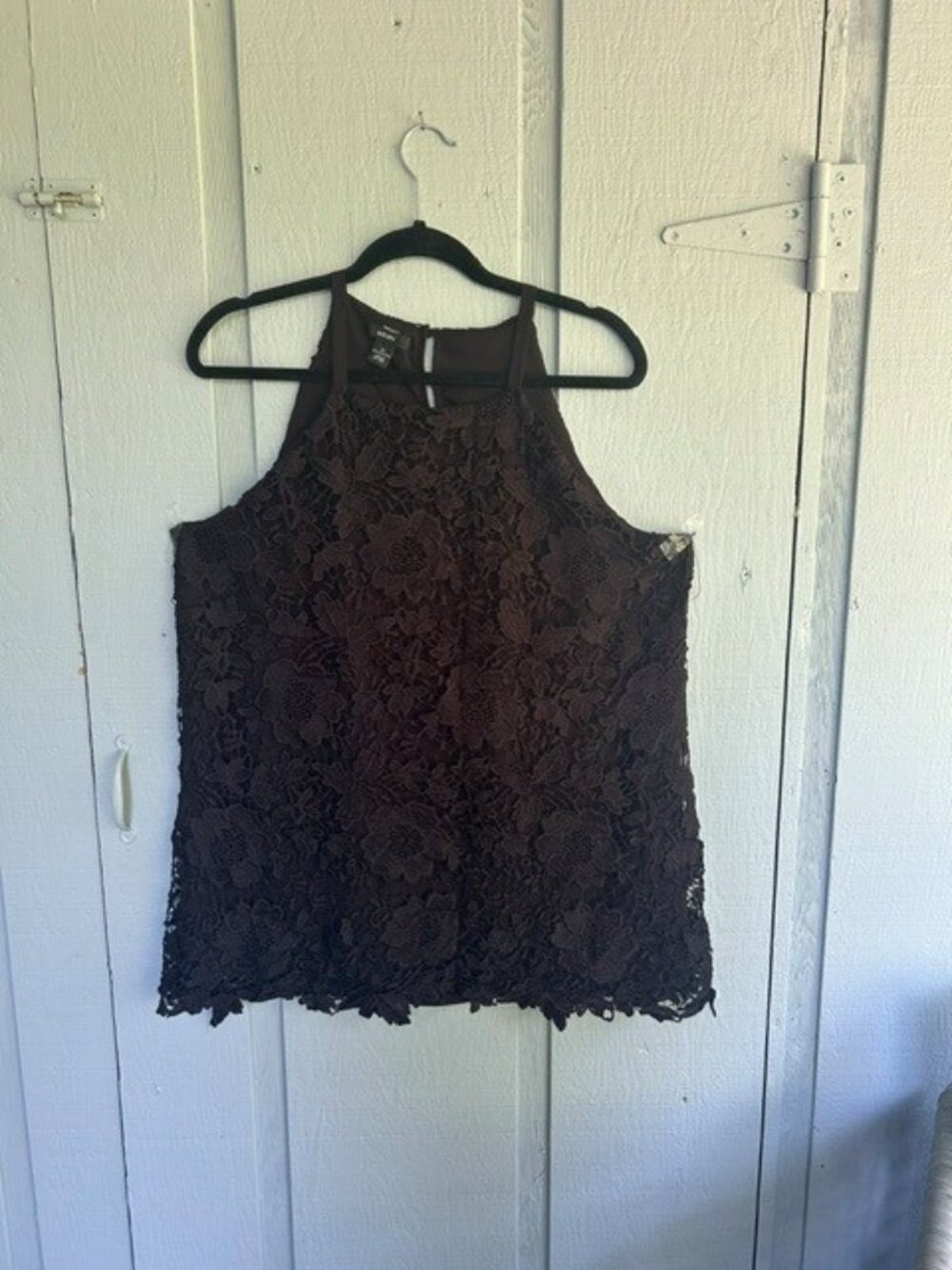 Alfani Black Floral Lace Tank Top – Size 12